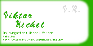 viktor michel business card